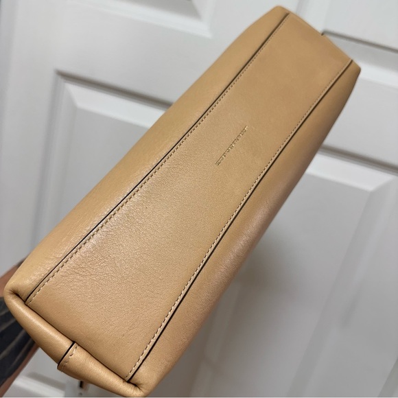 Coach - Brooklyn 28 Shoulder Bag Natural Tan Brass Leather NWT - Picture 6 of 10